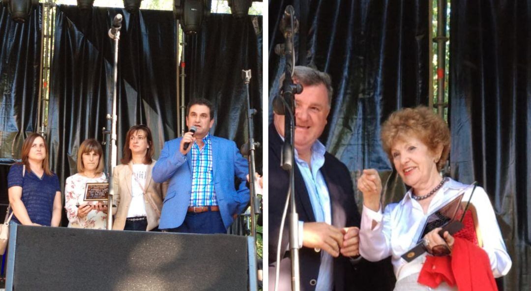 Los hijos de Ismael Arroyo y Pilar Pérez de Albeniz recogieron los premios Herencia de manos del presidente del Consejo Regulador de la DO Ribera del Duero