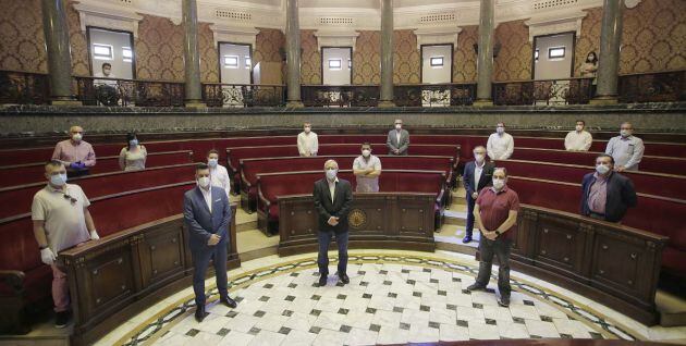 Reunión con agentes de la fiesta para decidir la suspensión de las Fallas 2020