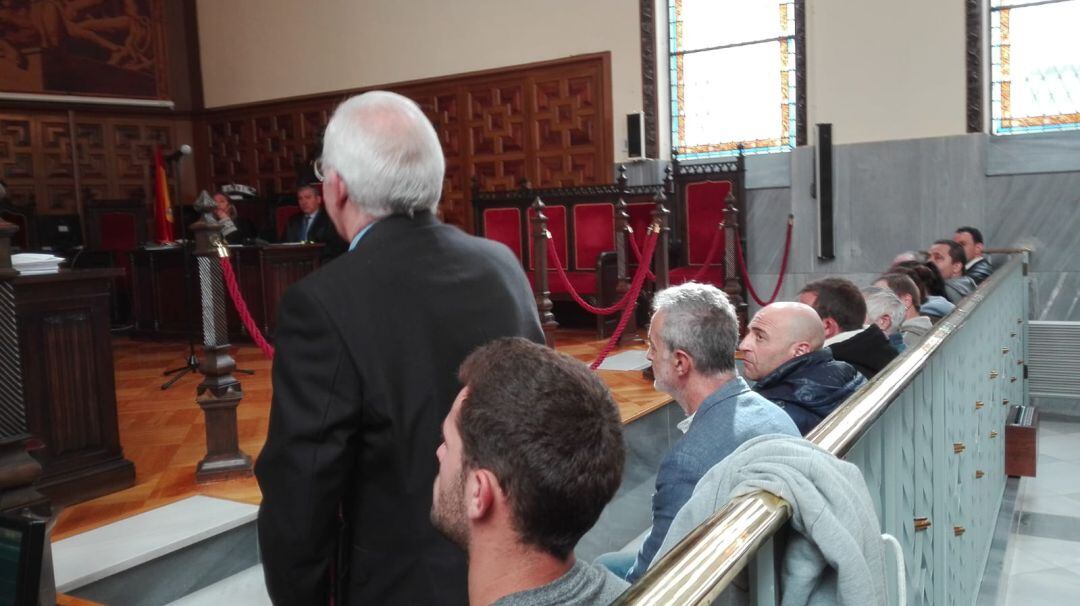 Los acusados durante el juicio en la Audiencia Provincial