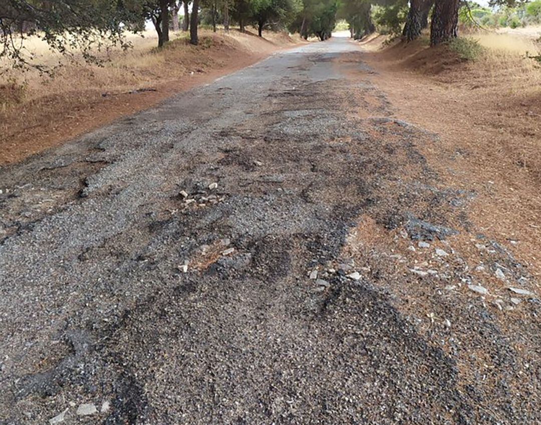 Carretera M-541 en su paso por Pelayos de la Presa