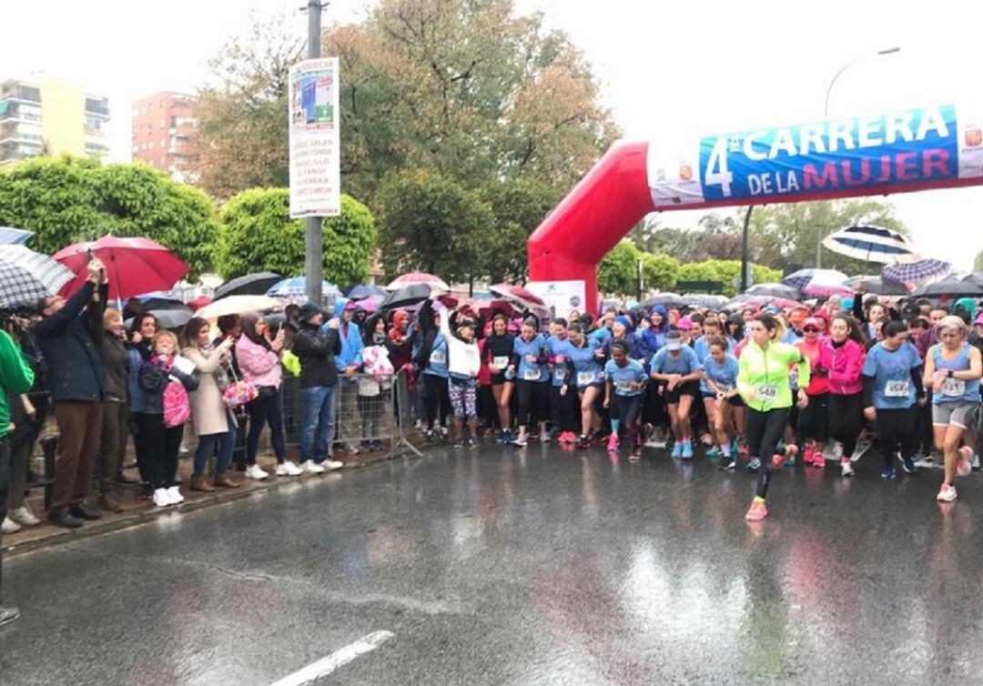 Instante del inicio de la carrera