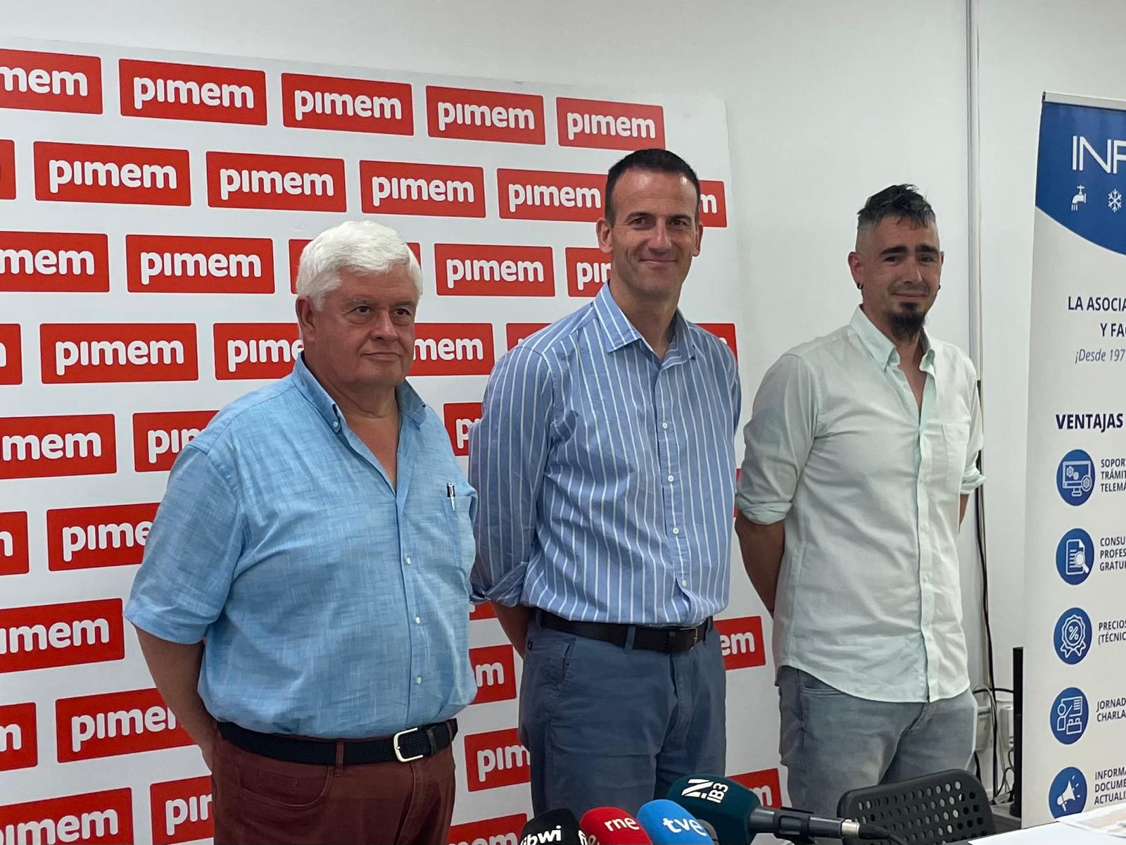 José Vallcaneras (ABTECIR), Jordi Mora (PIMEM) y José Puerta (INFOCAL)