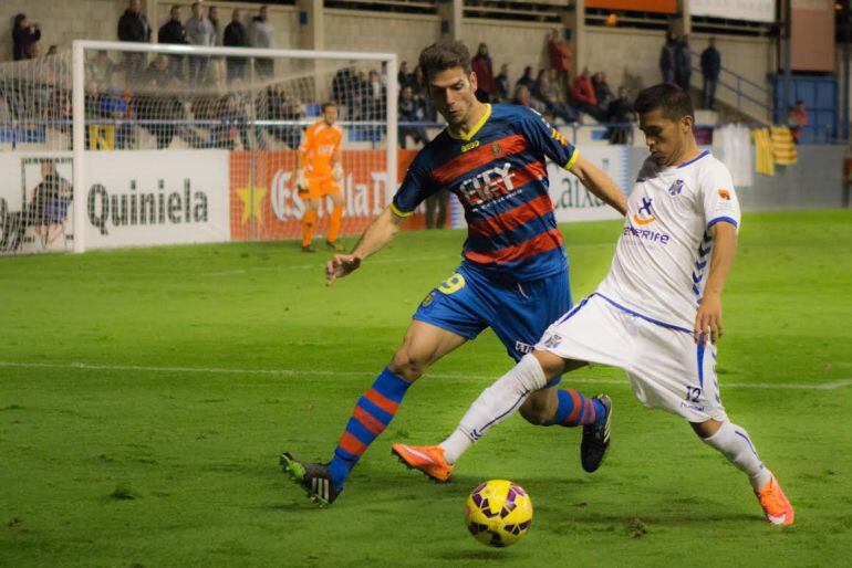Uli Dávila, en el partido contra la Llagostera.