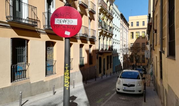 Calle de Madrid donde tuvo lugar la agresión