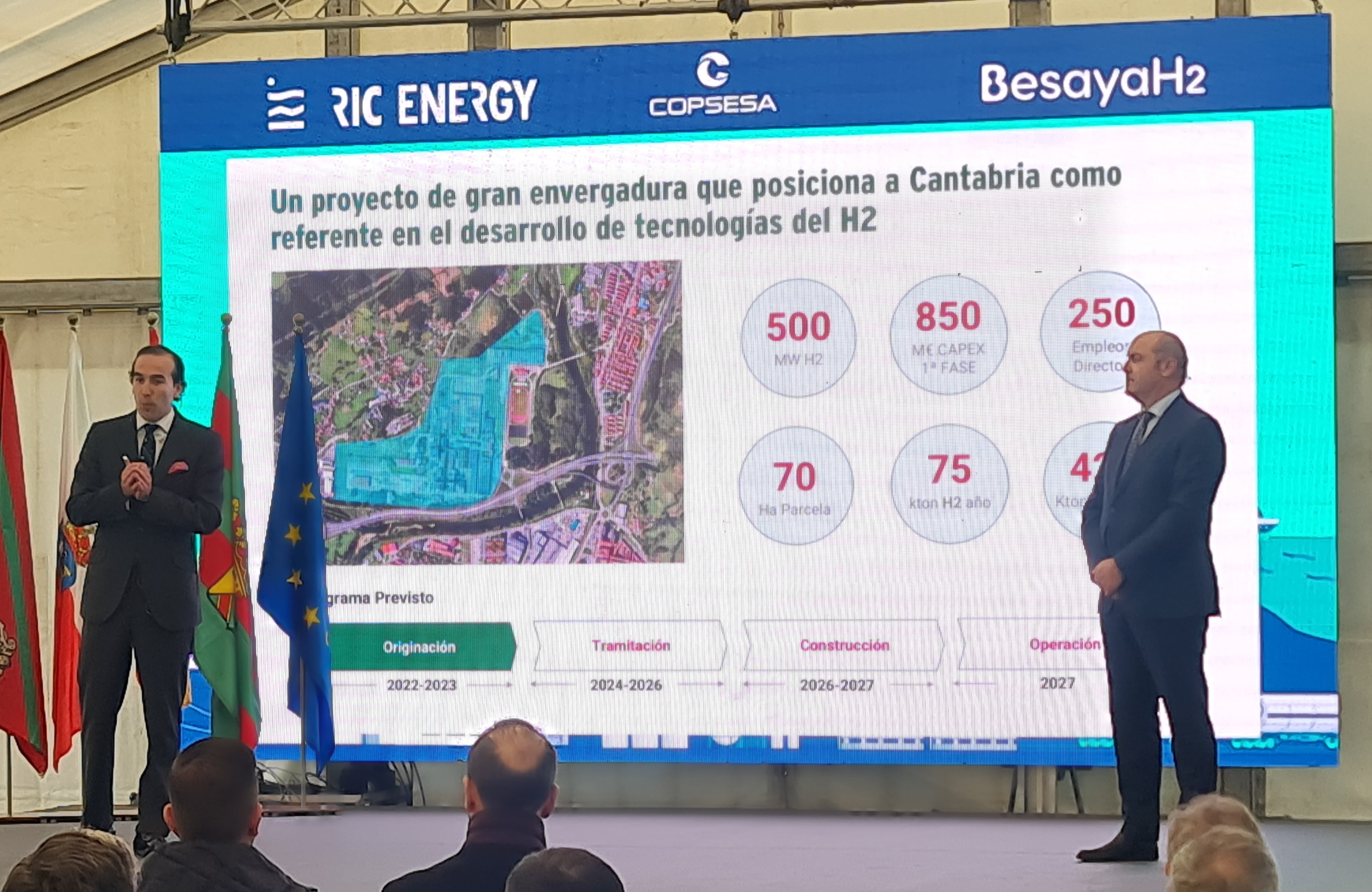 Presentación del proyecto de Besaya H2