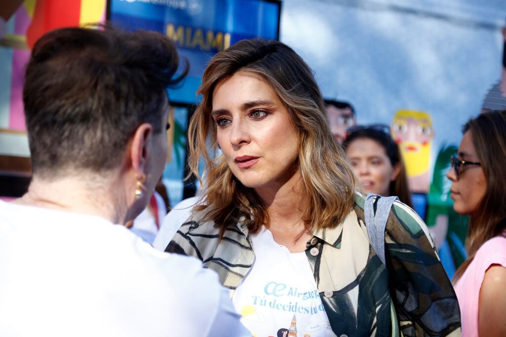 Sandra Barneda durante un momento del Orgullo 2023 en Madrid