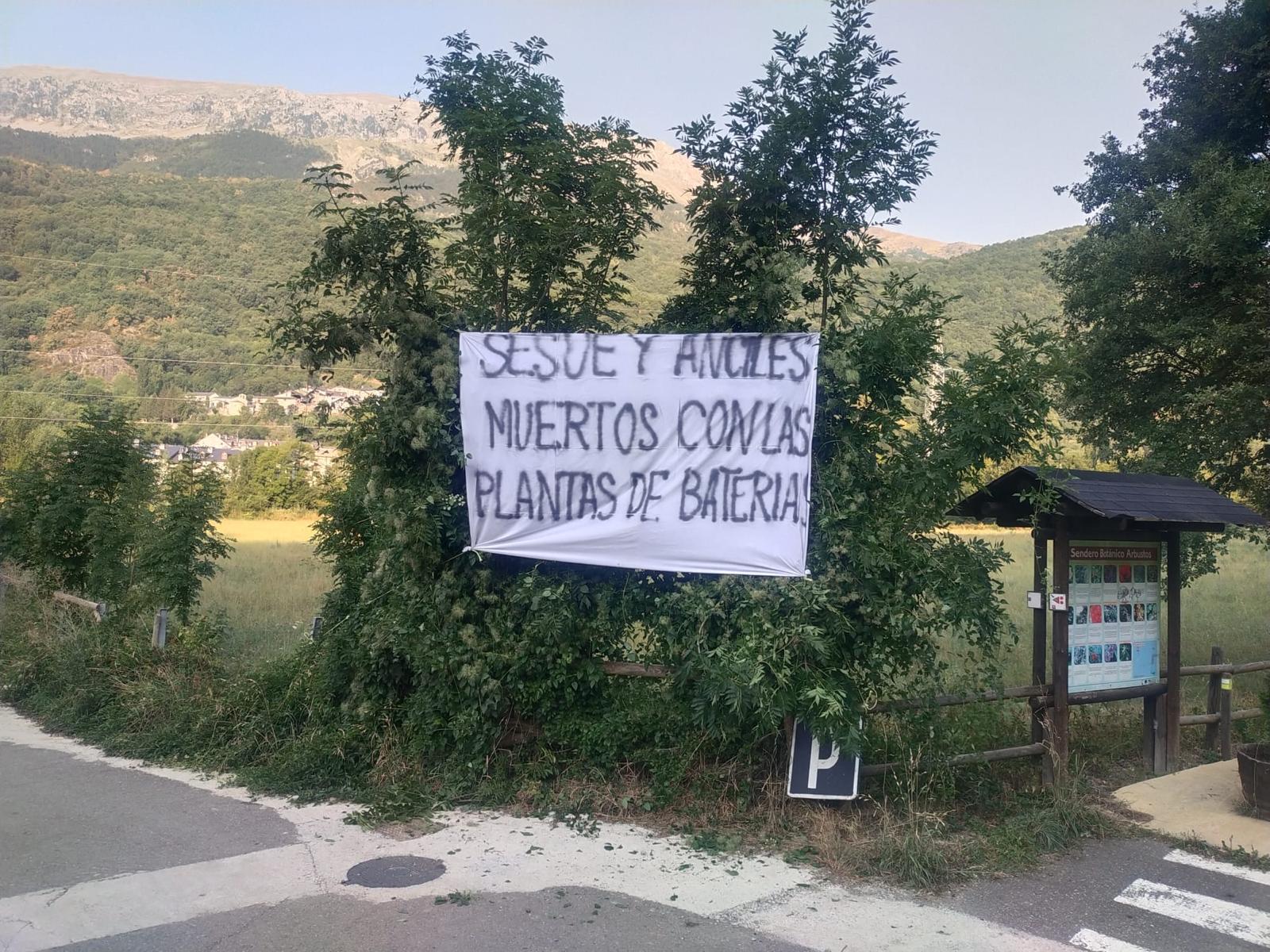 Manifestación vecinal contra las plantas de baterías en municipios de la Ribagorza.