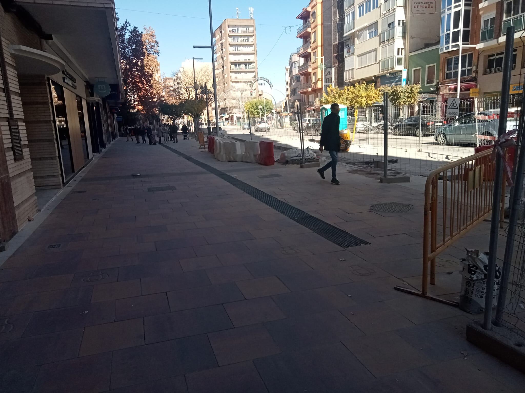 Calle en obras