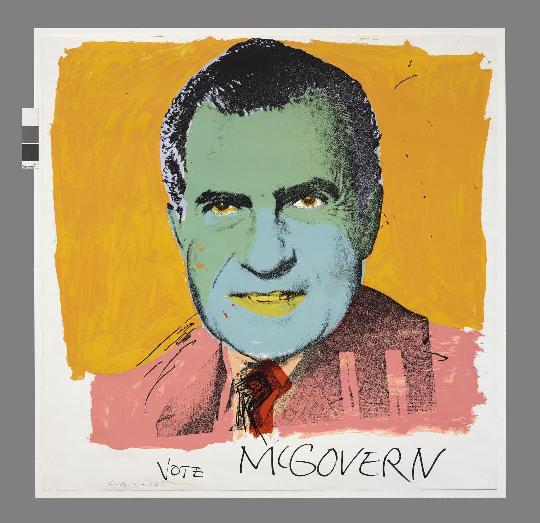 Andy Warhol pidió el voto para el demócrata McGovern en las elecciones del 1972 con este retrato de Nixon. No tuvo mucho éxito. 