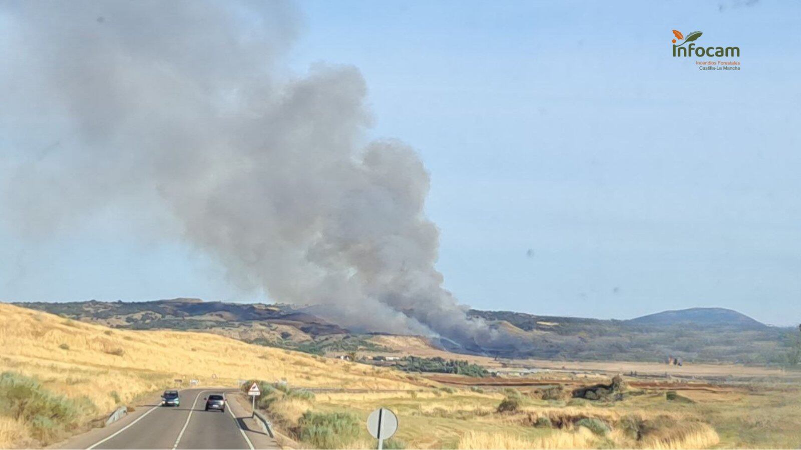 Incendio forestal en el municipio toledano de Polán