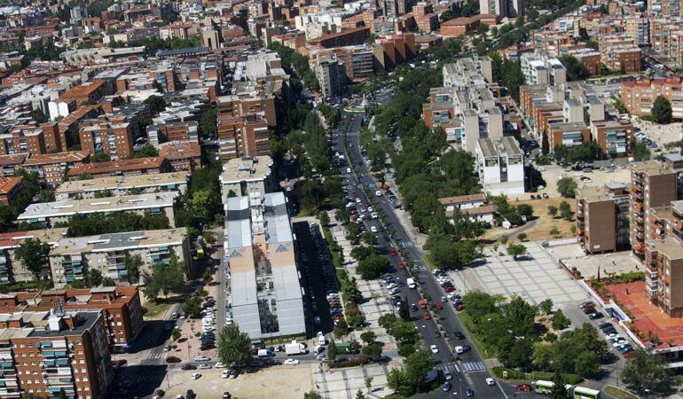 Vista aérea de la ciudad de Móstoles