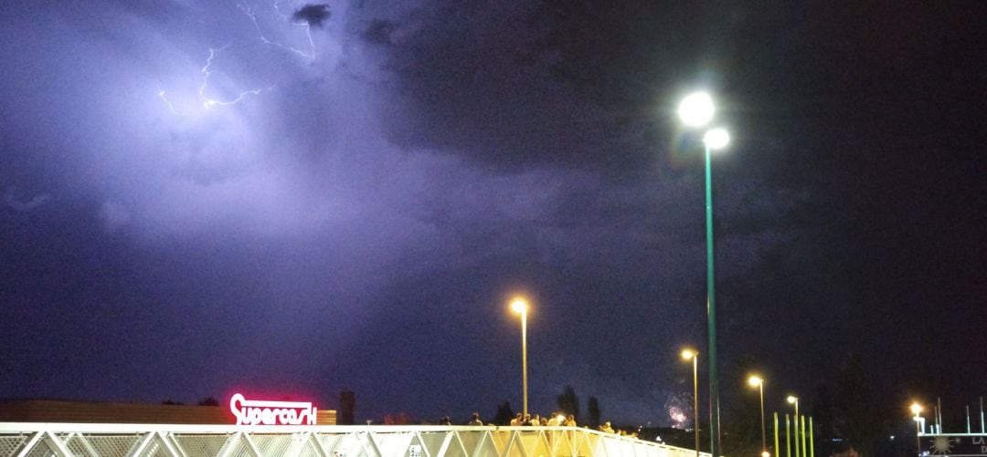 Una tormenta eléctrica