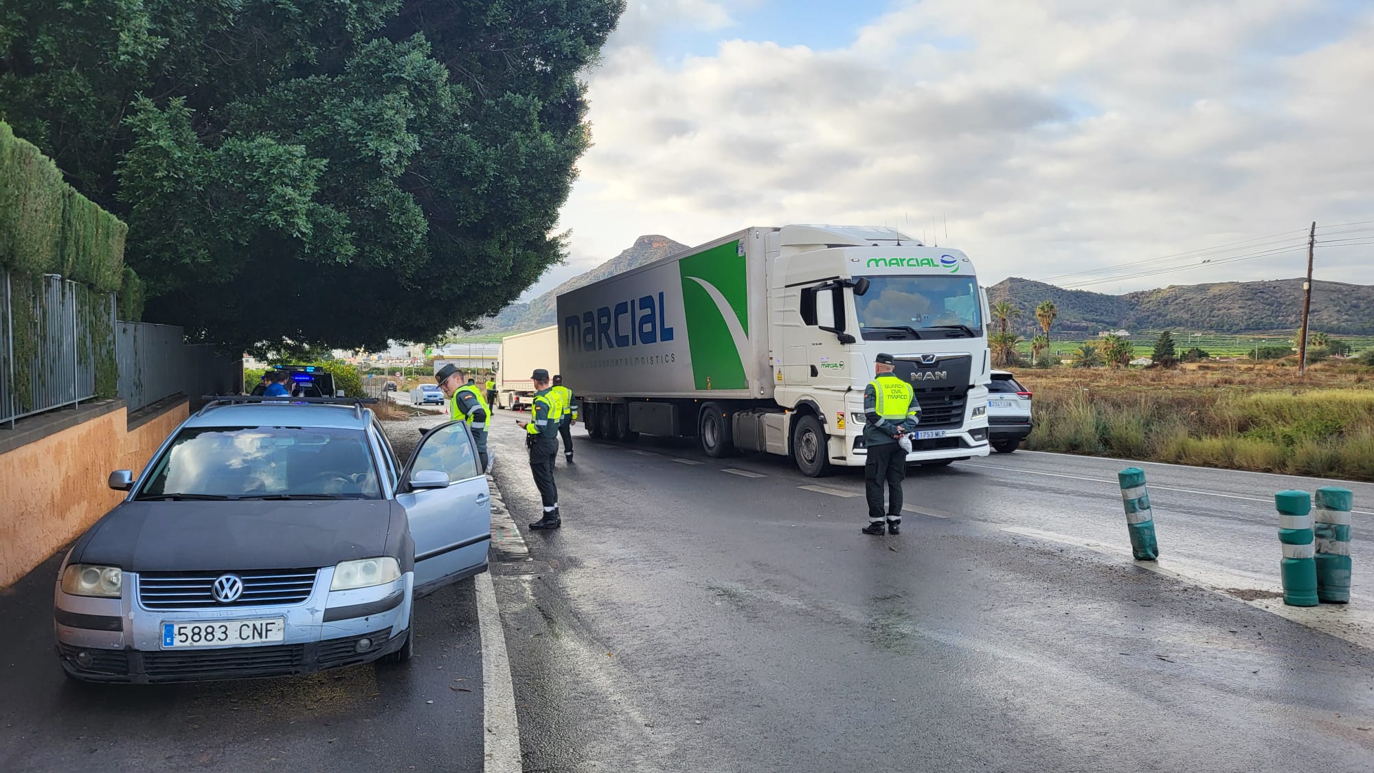 Agentes de la Guardia Civil de Tráfico realizaron controles