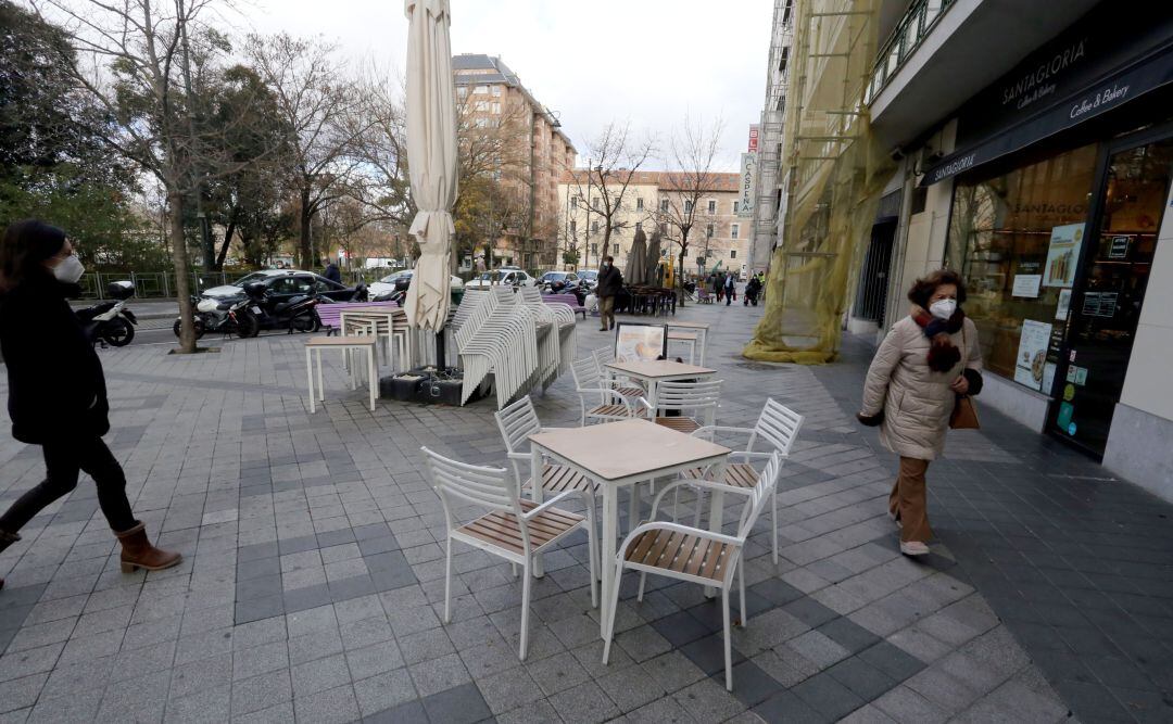 Terraza en el centro de Valladolid