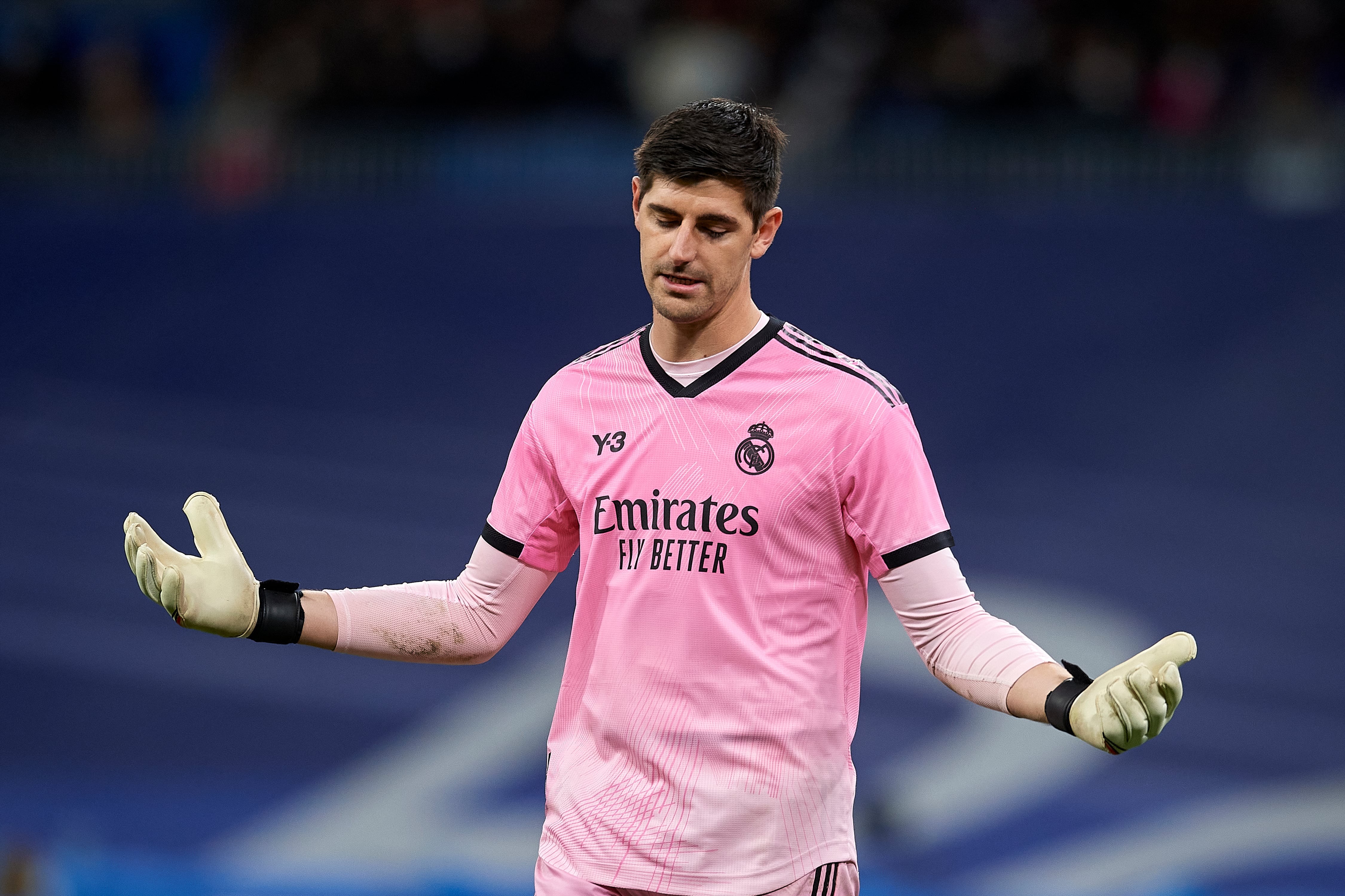 Thibaut Courtois durante el Real Madrid 0-4 FC Barcelona