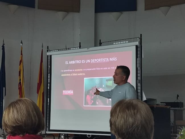 José Ignacio Bueno Grimal y Jorge Bueno Mateo hablaron sobre el arbitraje en Lalueza