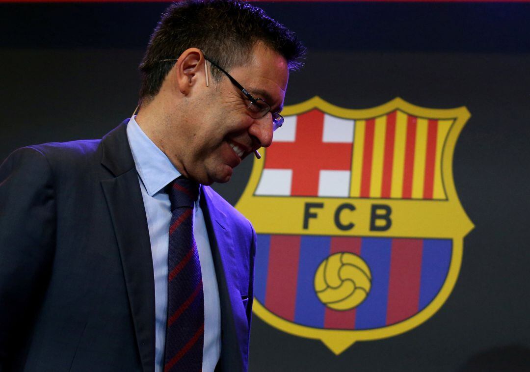 Bartomeu, durante la rueda de prensa.