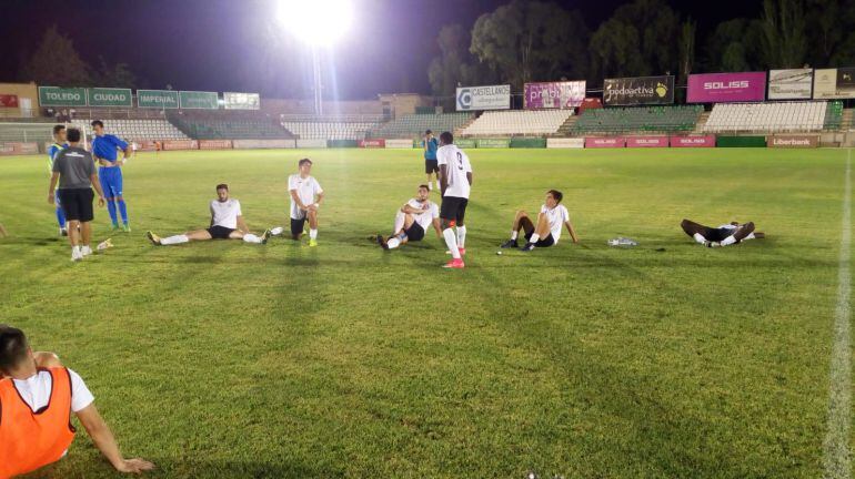 El Conquense, a la finalización del pasado partido en Toledo