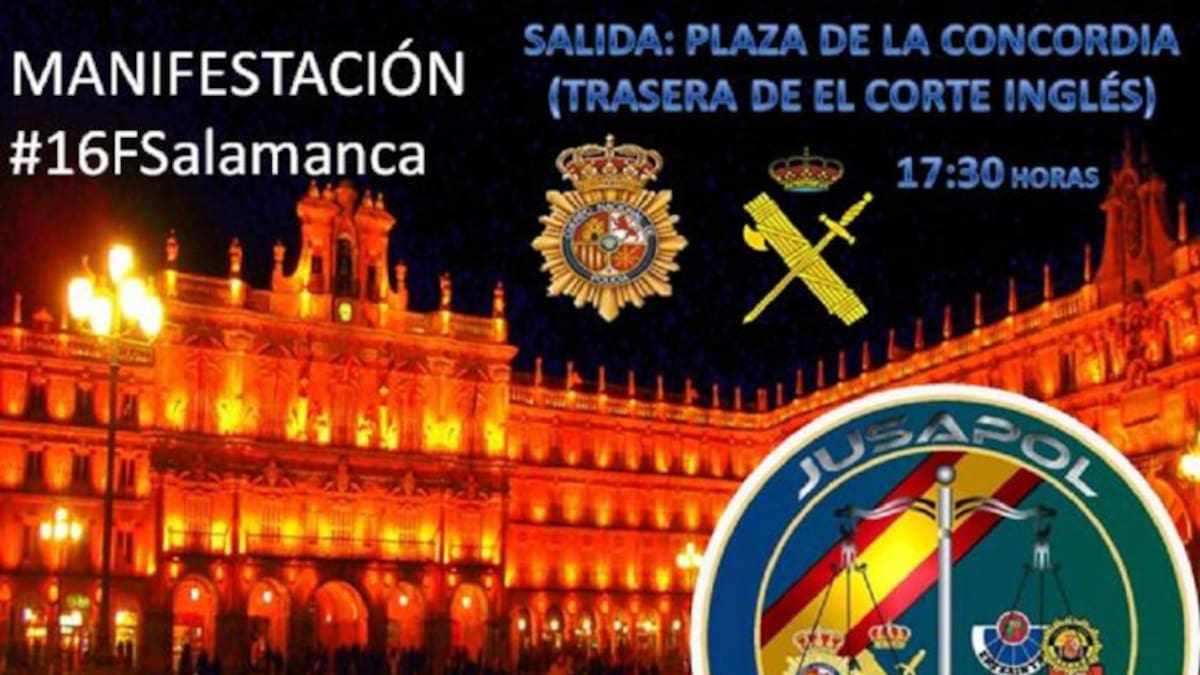JUSAPOL convoca manifestación en Salamanca. Tratamos el tema en Hoy por Hoy (14/02/2018)