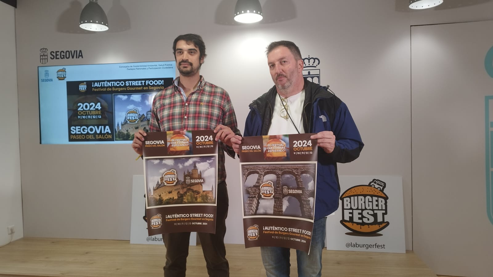 Imágenes de la presentación del primer Burguer Fest de Segovia