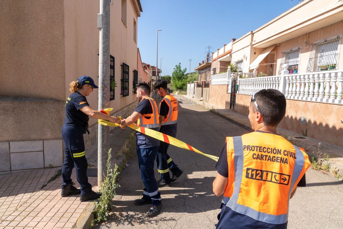 Simulacro de accidente químico en el Valle de Escombreras