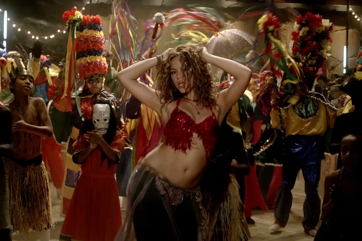 Shakira en el videoclip de &#039;Hips Don&#039;t Lie&#039;