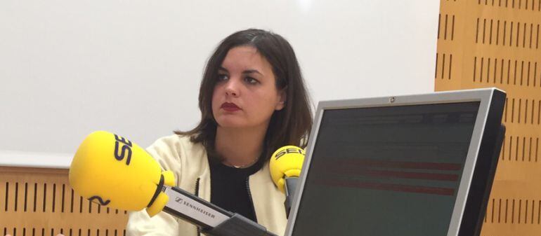 La concejal de Protección Ciudadana, Sandra Gómez, durante una entrevista en Radio Valencia