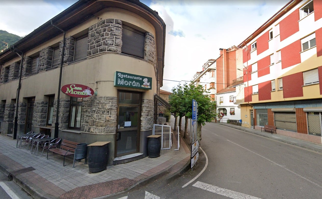 La fachada de Casa Morán, en Collanzo, Asturias