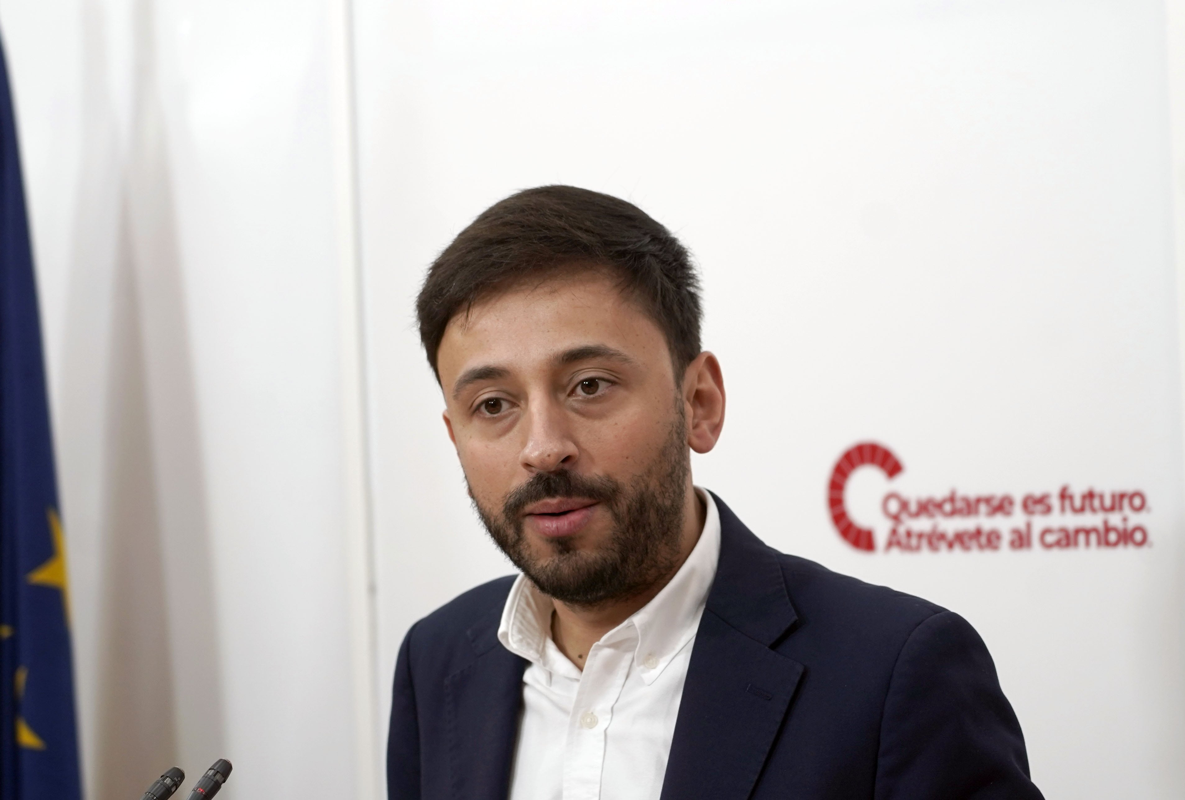 El secretario de Política Municipal del PSOE de Castilla y León, Fran Díaz, informa sobre la celebración del Consejo de Alcaldes que el PSCyL celebra el sábado, 10 de enero, en Palencia.