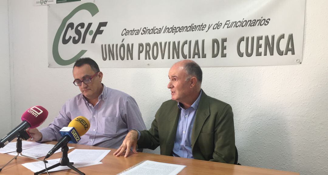 Ranz (d) y Abarca, en la rueda de prensa