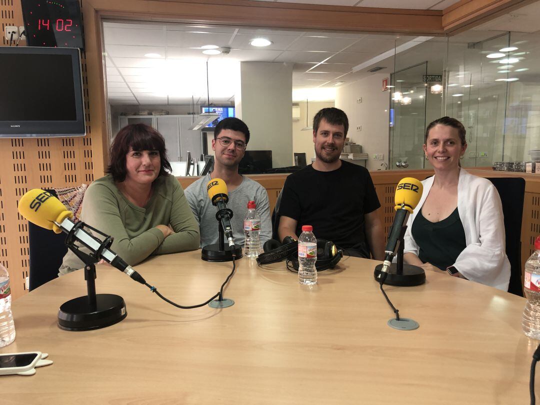 Sònia Cebrián, Ricard Hernández, Biel de Montserrat i Cris López a l&#039;estudi 1