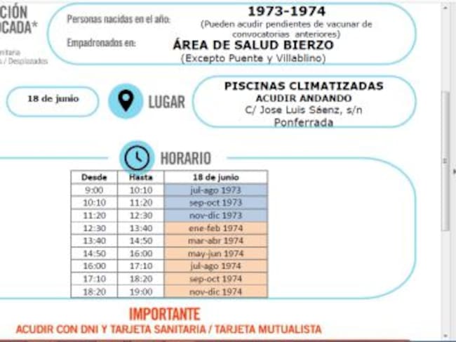 Vacunación 1973-1974