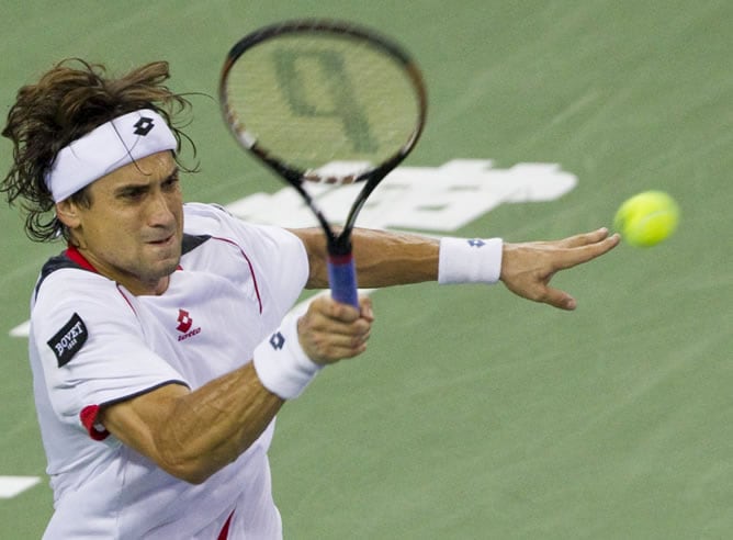 David Ferrer, en el Torneo de Shanghai