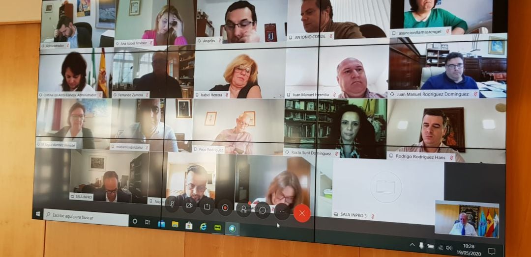 Sesión telemática de la Junta de Gobierno de la Diputación