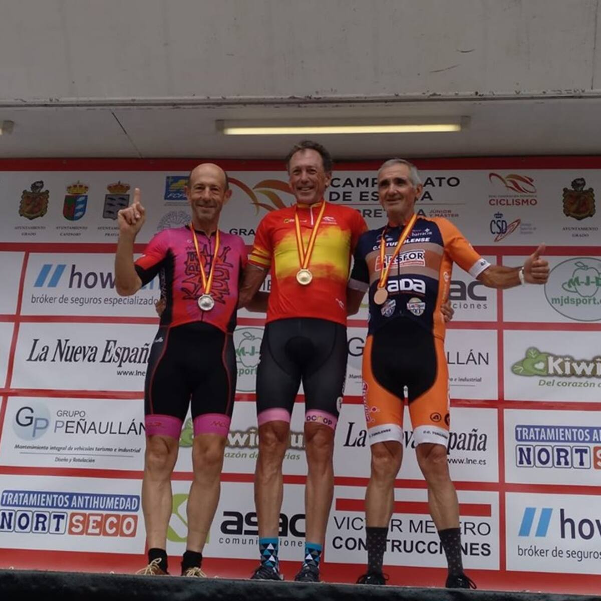 García Landa plata en la contrareloj del Campeonato de España Master