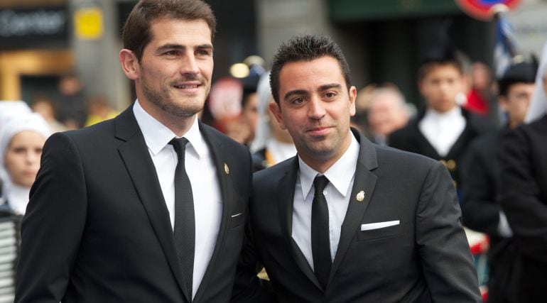 Casillas y Xavi, el día que recibieron el Príncipe de Asturias de los Deportes.