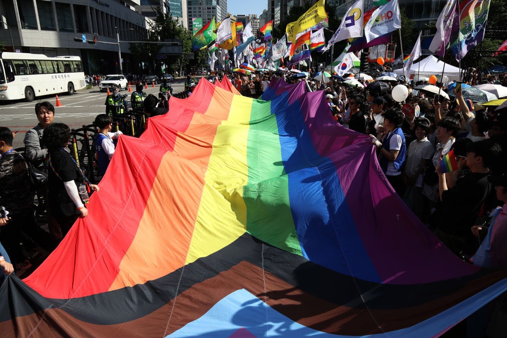 La comunidad LGTBI se manifiesta en Seúl  (Corea del Sur).