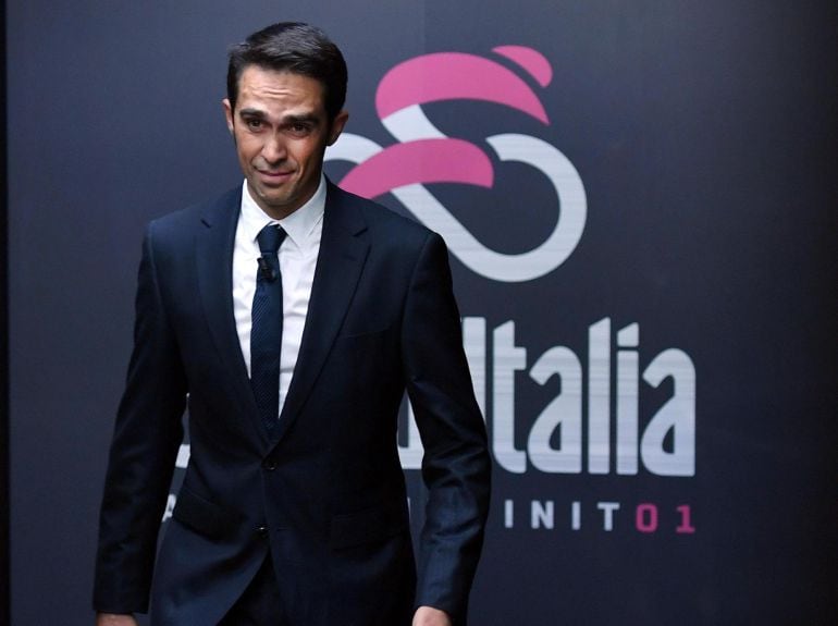 Contador, en la presentación del Giro de Italia 2018