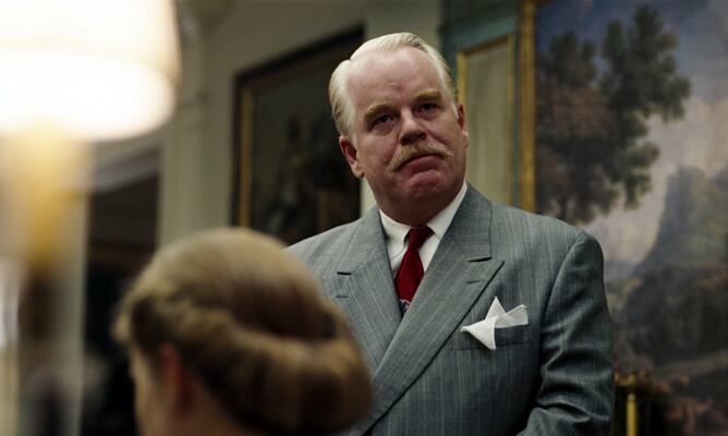 El actor Phillip Seymour Hoffman, en un fotograma de &#039;The Master&#039;