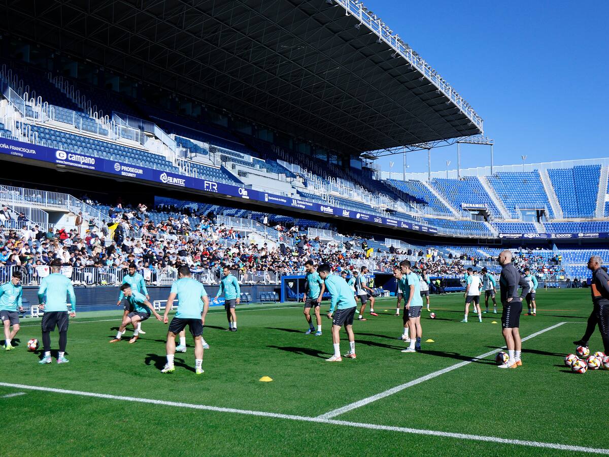 La Rosaleda abrirá las puertas el viernes para el entrenamiento del Málaga
