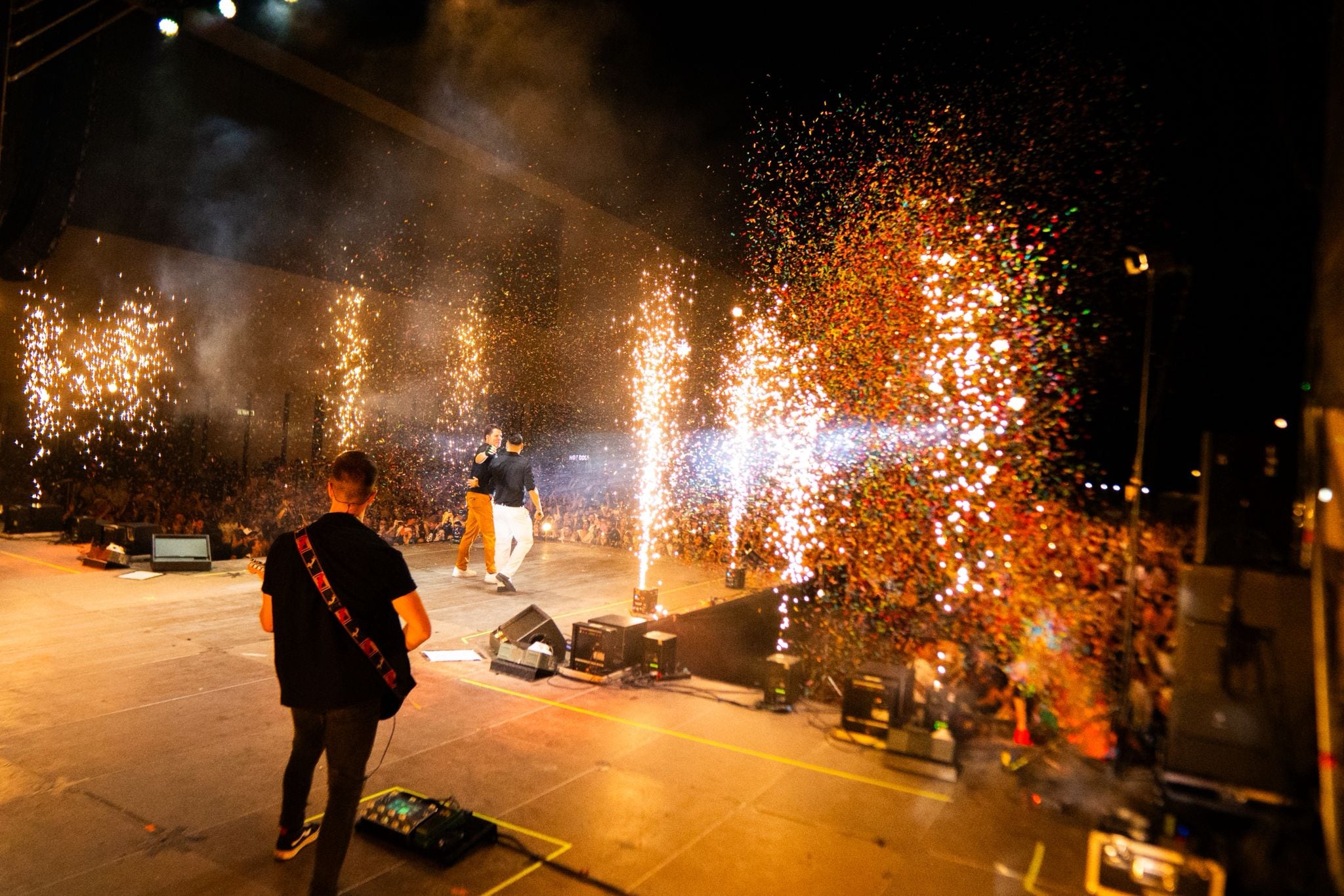 Tres mil personas disfrutaron del concierto de Andy y Lucas