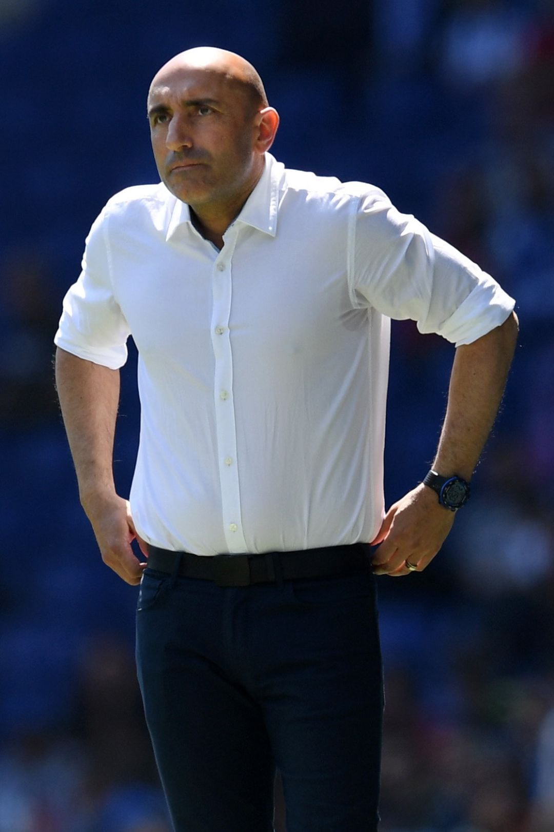 Abelardo Fernandez, durante un partido con el Deportivo Alavés.