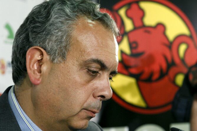 José Luis Sáez, durante una rueda de prensa