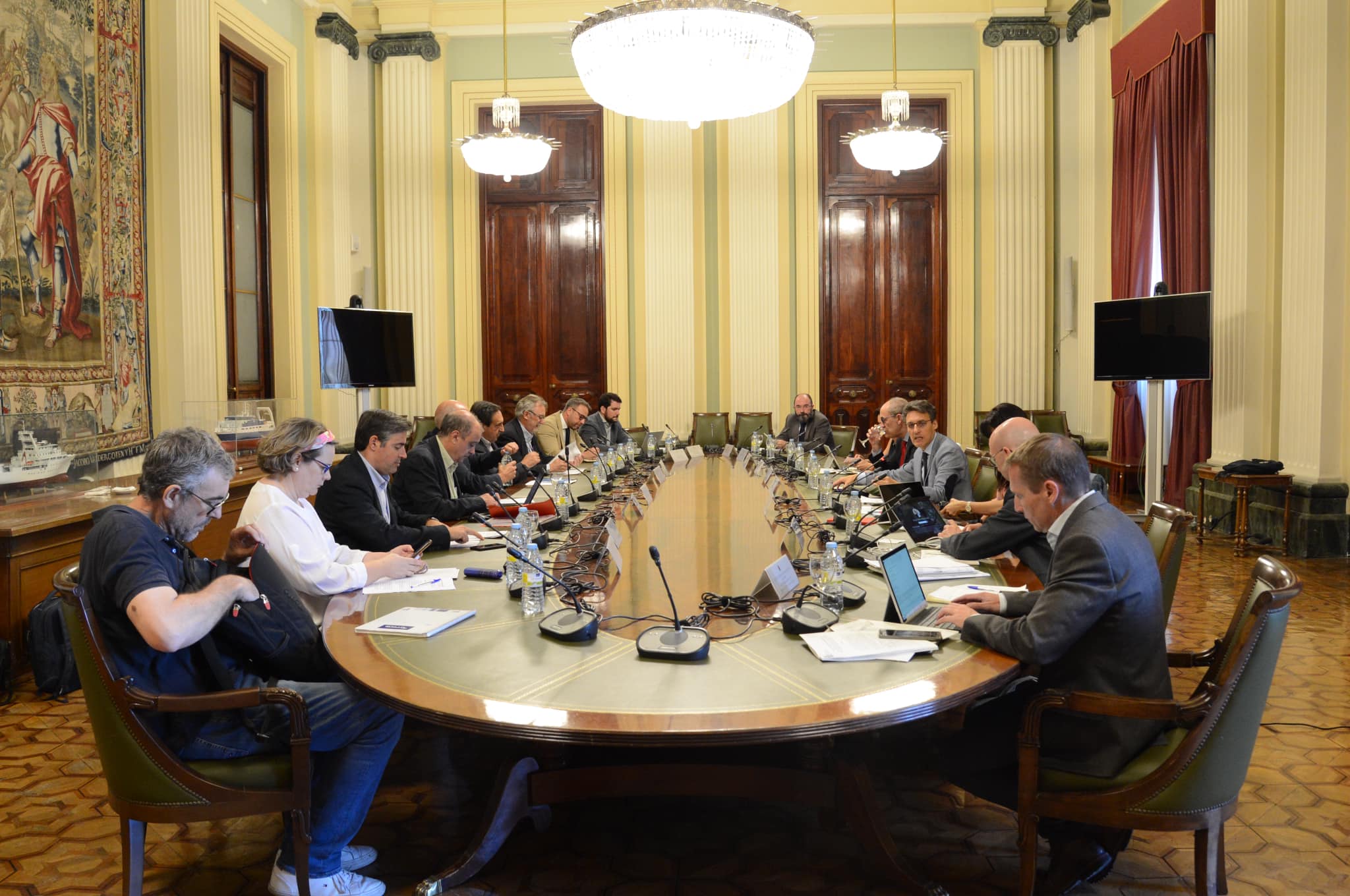 Reunión en el Ministerio de Agricultura este lunes 27 de junio.