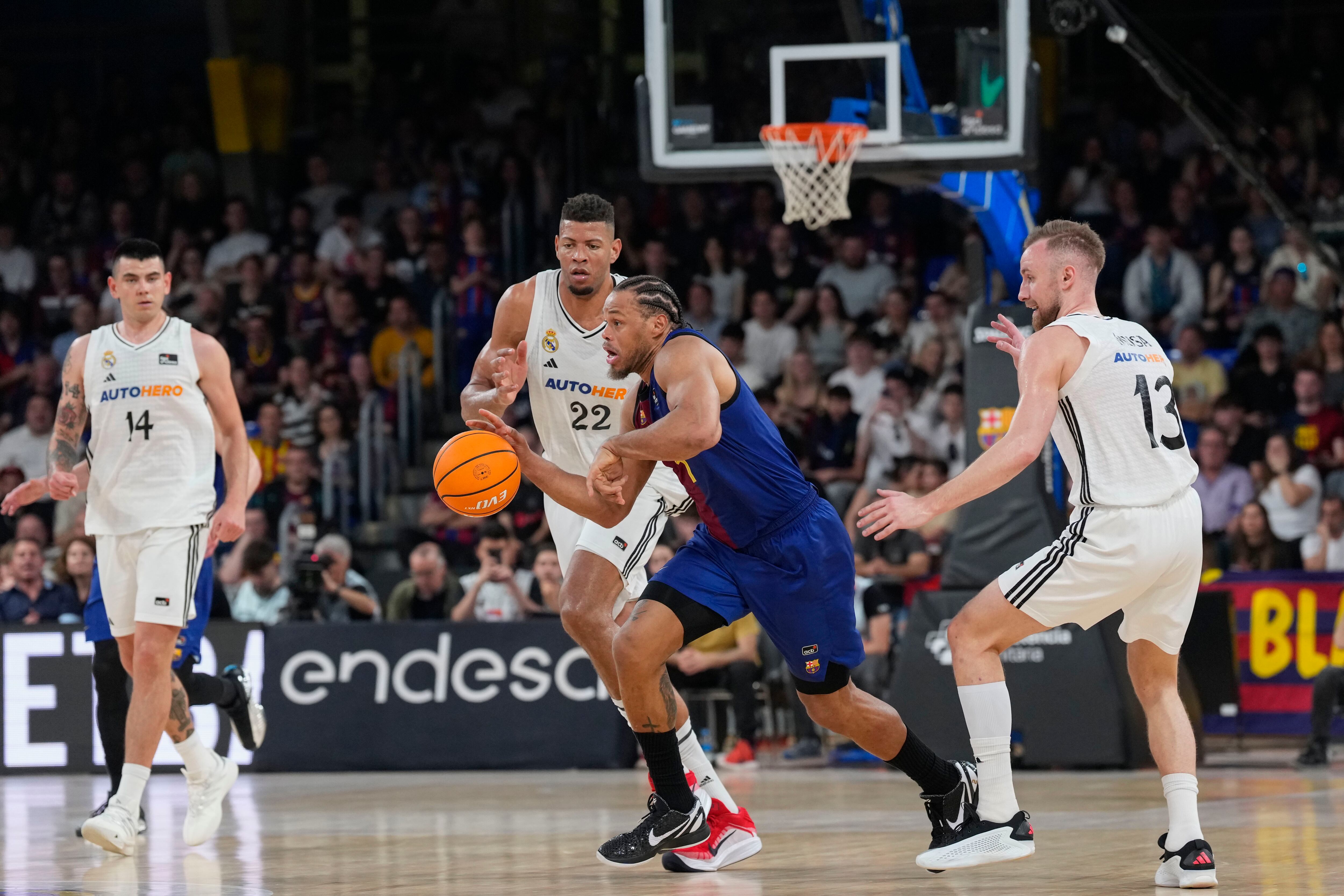 Justin Anderson, durante el Barça-Real Madrid disputado en el Palau de la Liga Endesa