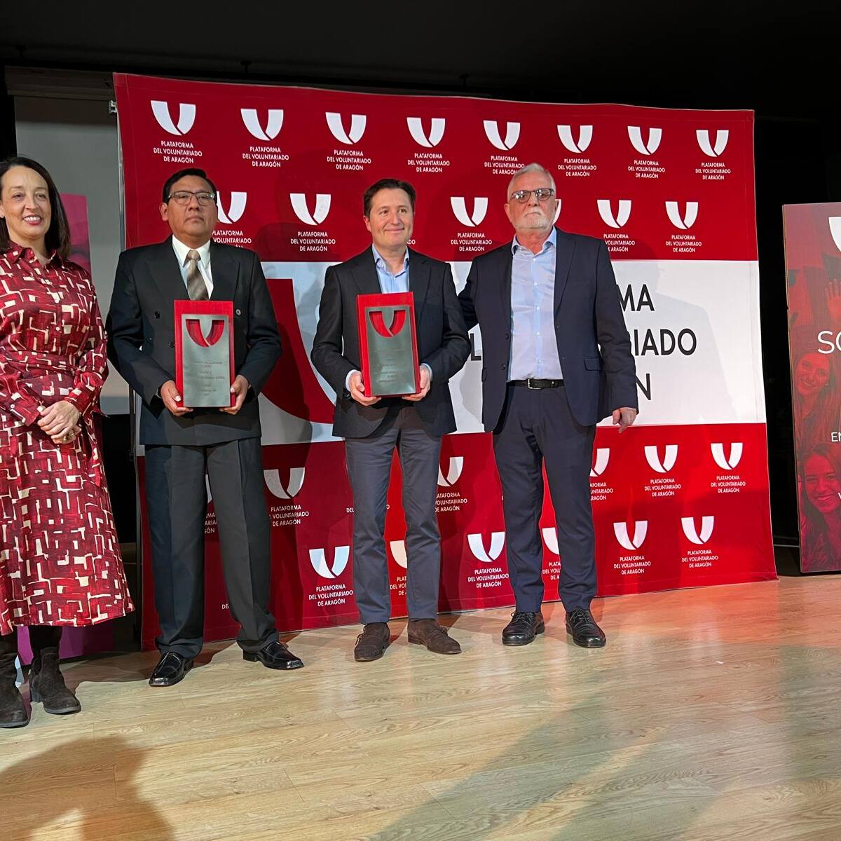 Martín Cárdenas y Podoactiva, premiados por la Plataforma del Voluntariado de Aragón