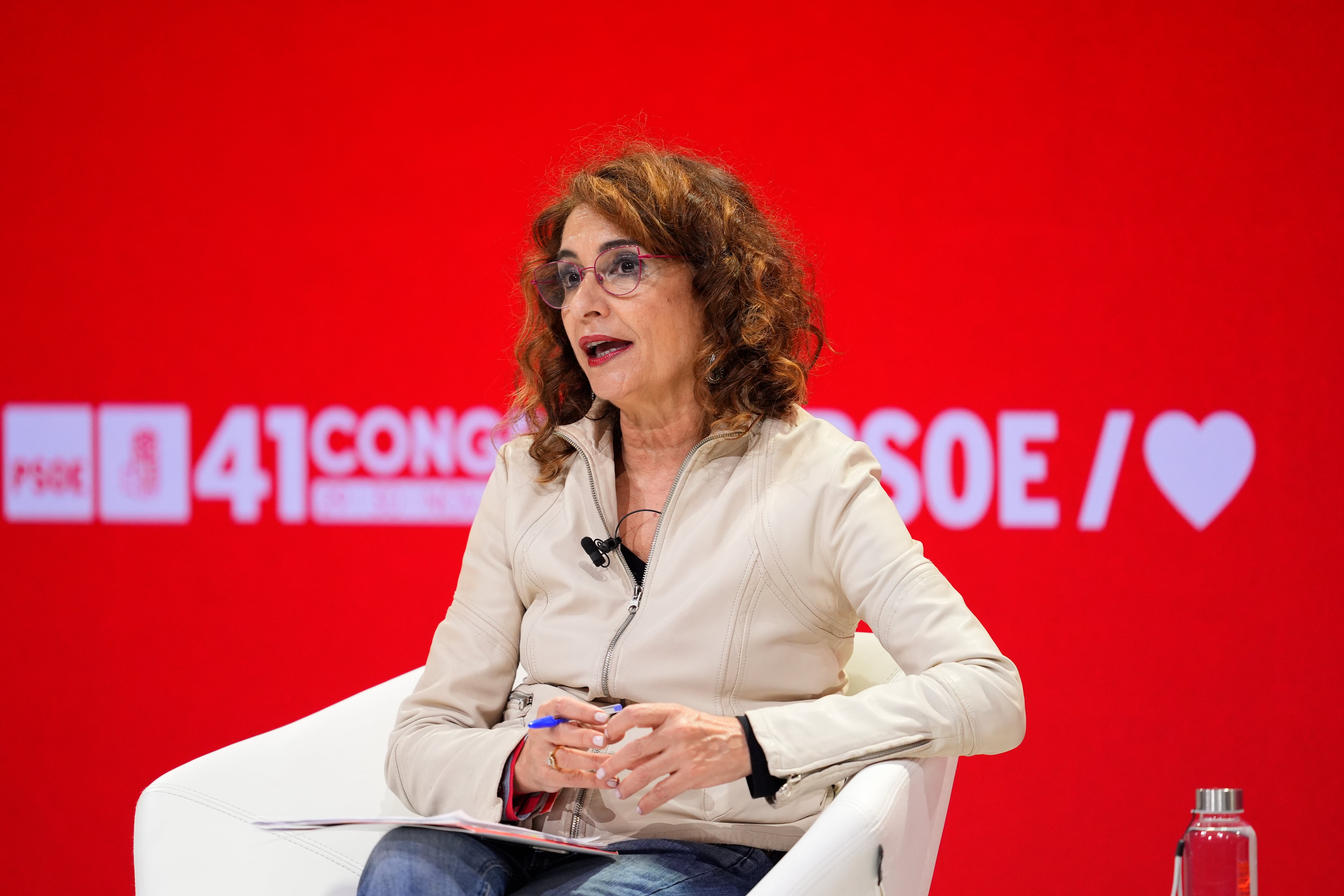 María Jesús Montero, en el Congreso del PSOE celebrado en Sevilla