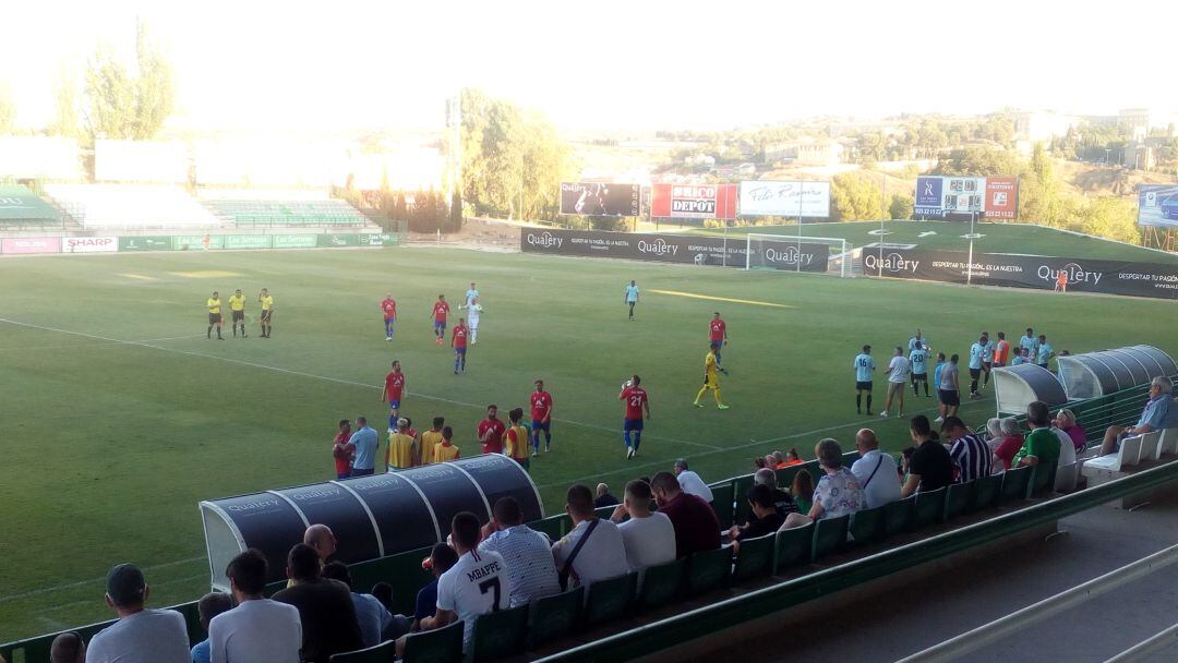 Pausa de hidratación del partido de este domingo en el Salto del Caballo