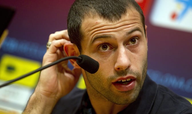 Mascherano comparece en rueda de prensa