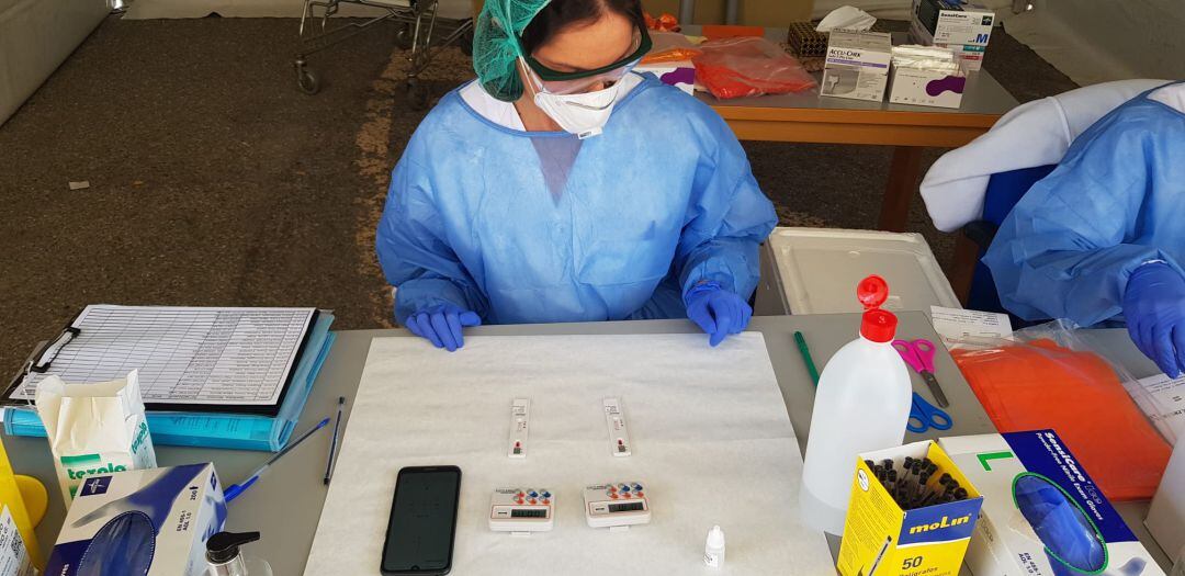 Pruebas de coronavirus